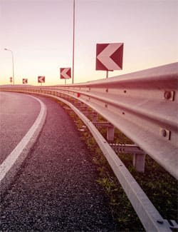 Metal Beam Crash Barrier 